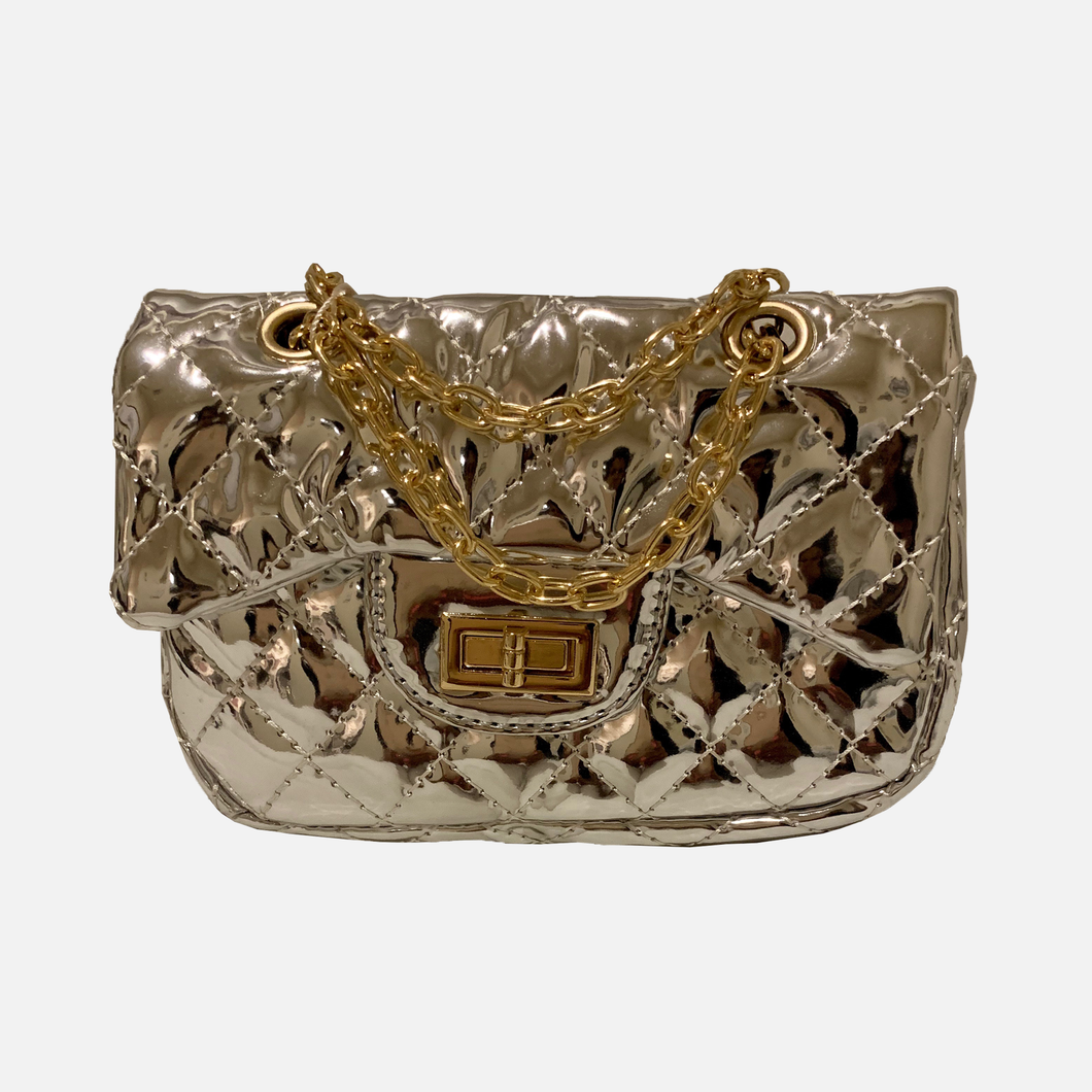 Metallic Love Purse